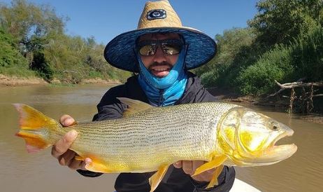  Man City legend Aguero enjoyed the catch of the day on a recent fishing trip to Esquina