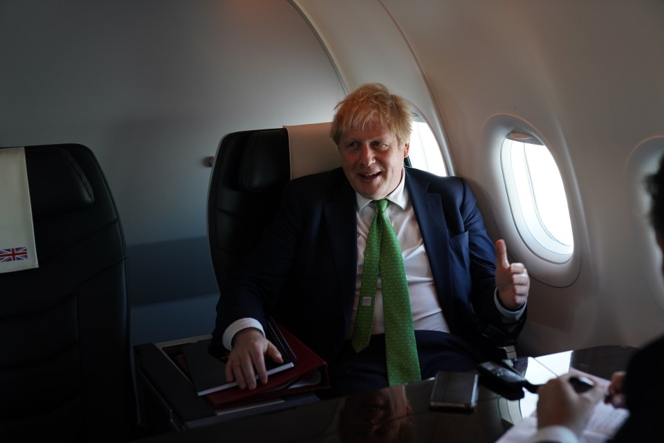 Boris Johnson flew to Ukraine as the Partygate row raged back home