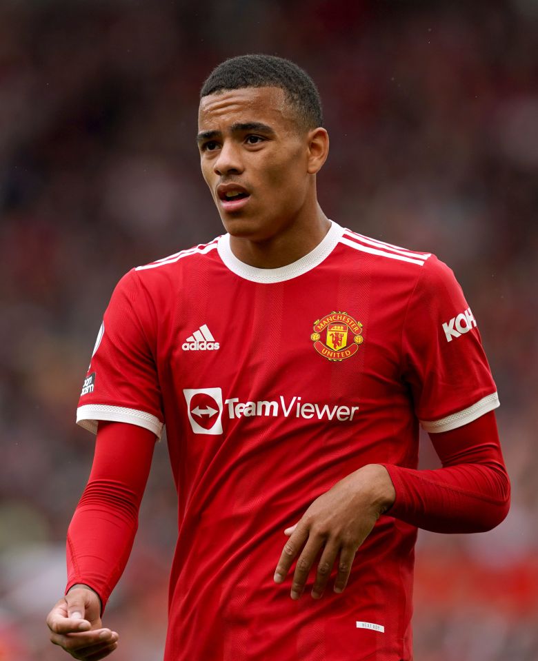 Mason Greenwood's name has been removed from the Manchester United squad list