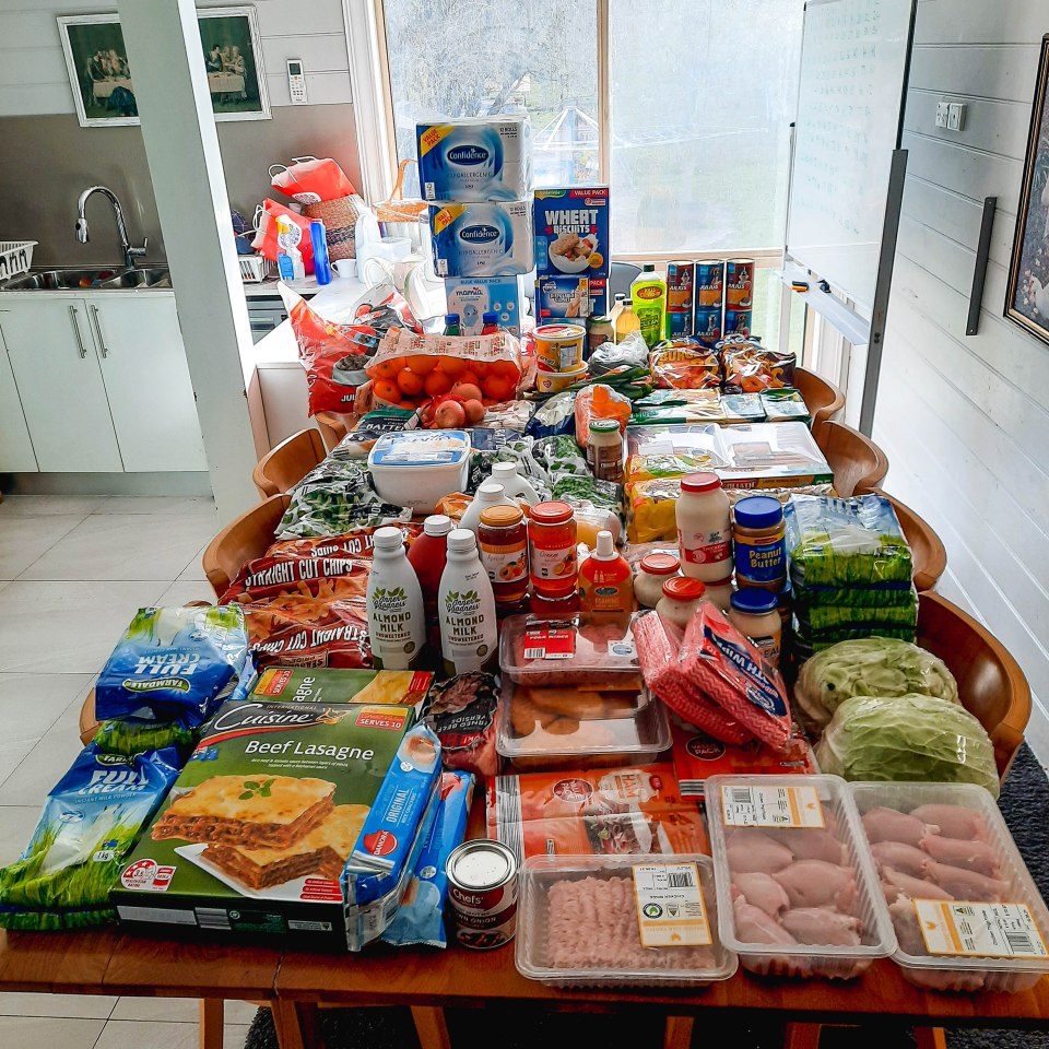 A typical fortnightly shop for the mum-of-nine costs around £315