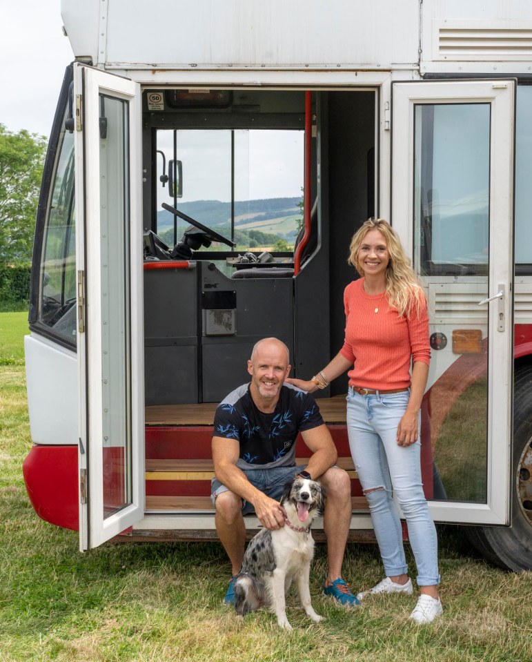 The couple bought the bus for £4,000 and have spent an estimated total of £20,000 on the project