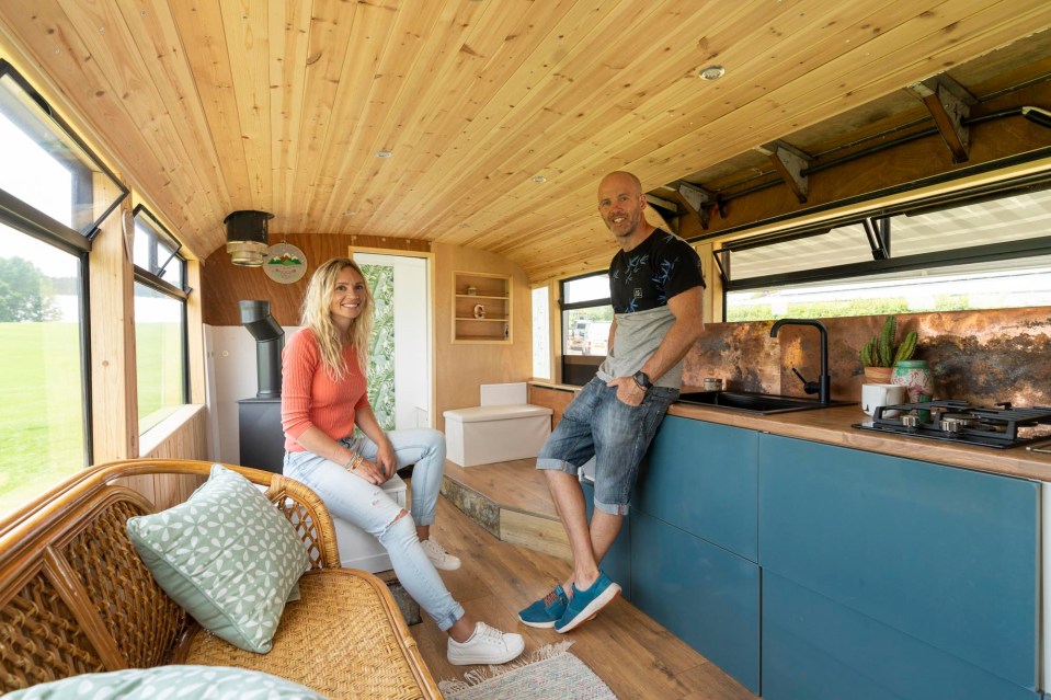 The couple bought the bus on eBay and have had a lot of renovation to do