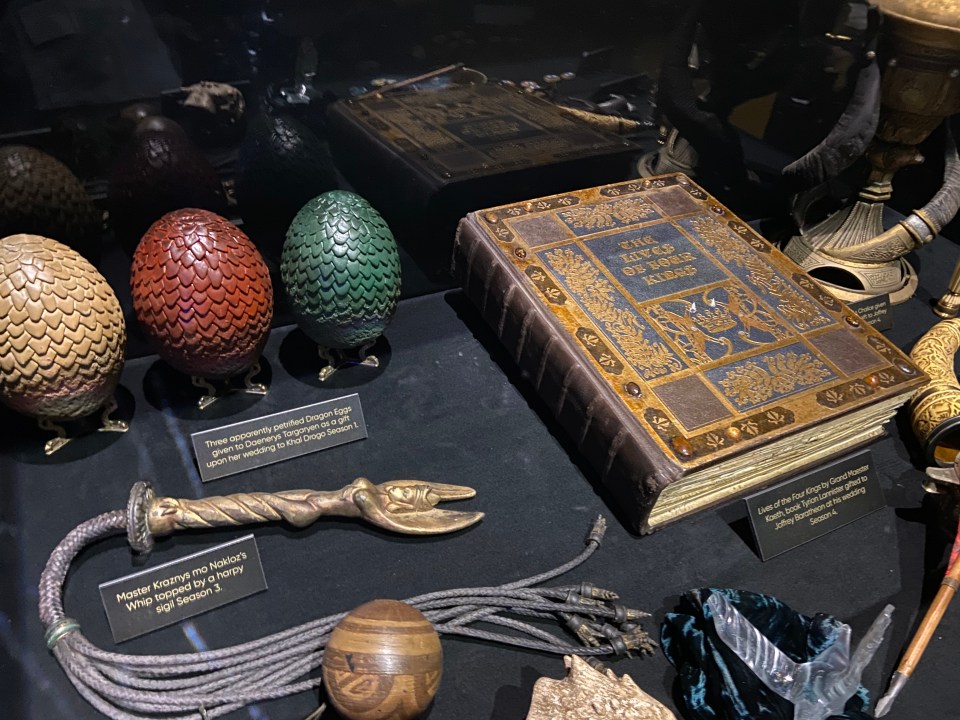 Fans can get a close up look at real props used in filming