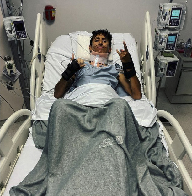 Bernal shared a photo with his fans last week to show he is recovering