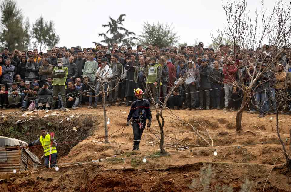 People sang songs and recited prayers at the scene