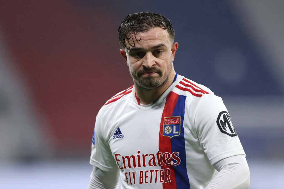 Shaqiri is on the verge of leaving Lyon only six months after joining the club