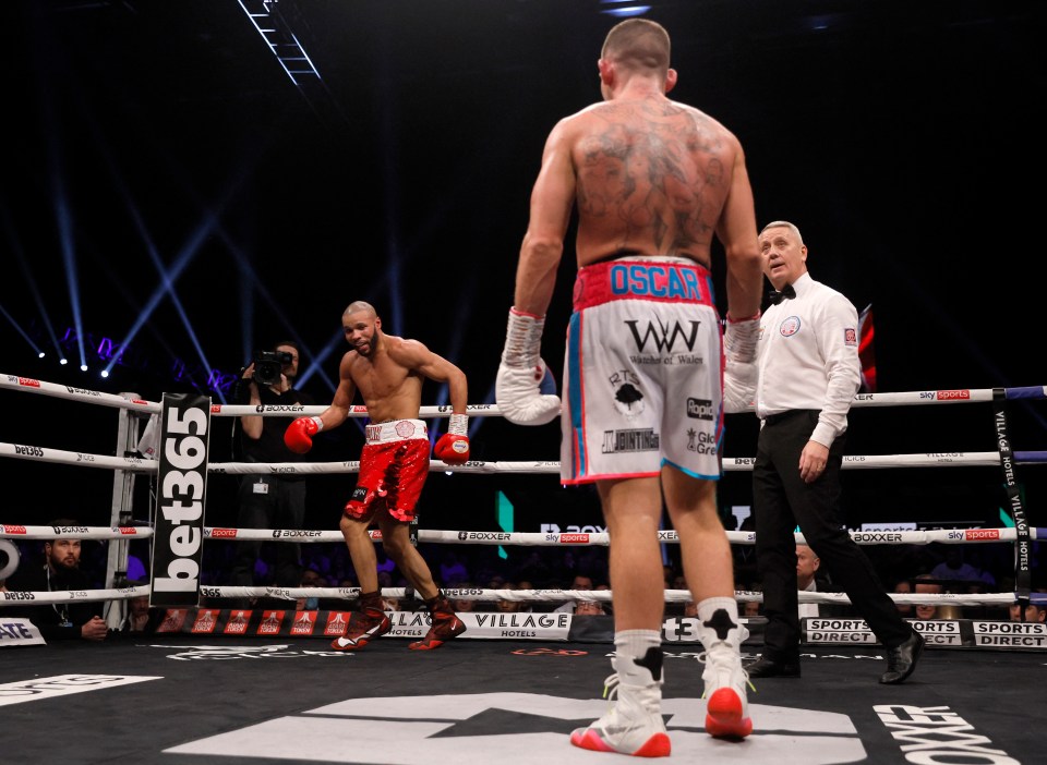 Chris Eubank Jr showboating against Liam Williams