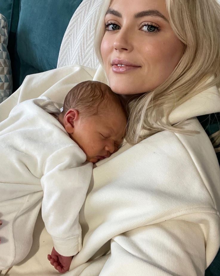 Lucy Fallon has welcomed nephew Ezra to the family