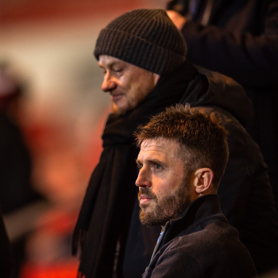 Solskjaer and Carrick were spotted in the stands at Doncaster Rovers vs Ipswich Town