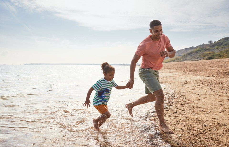 Enjoy the soft white sands of the Blue Flag beach