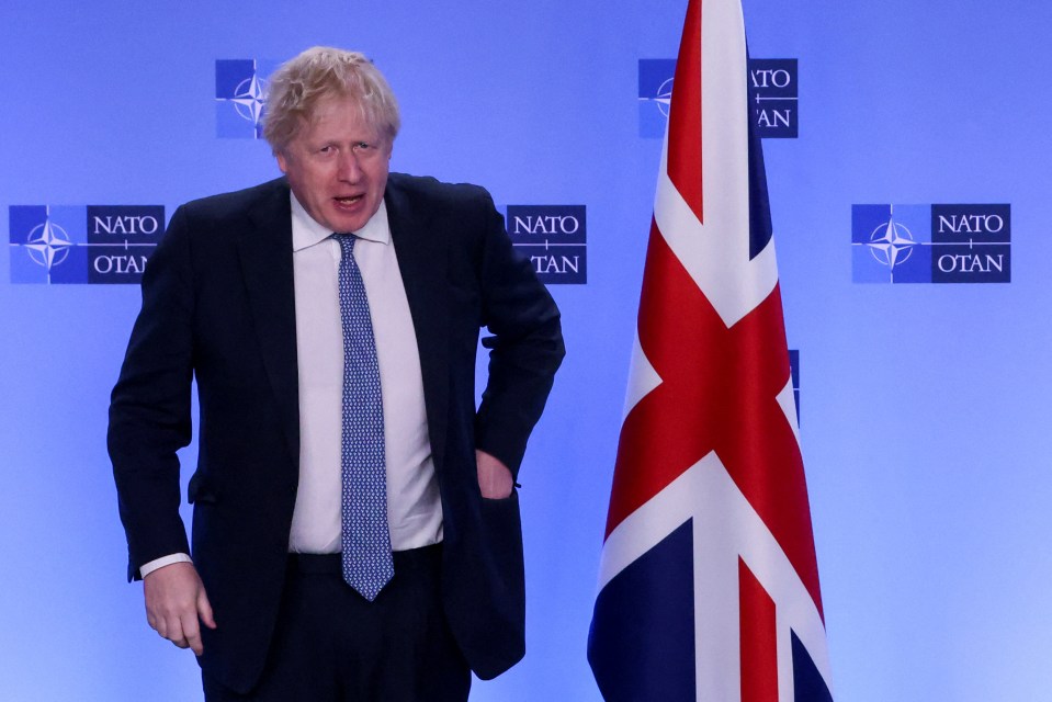 The PM speaking at NATO HQ in Brussels this morning