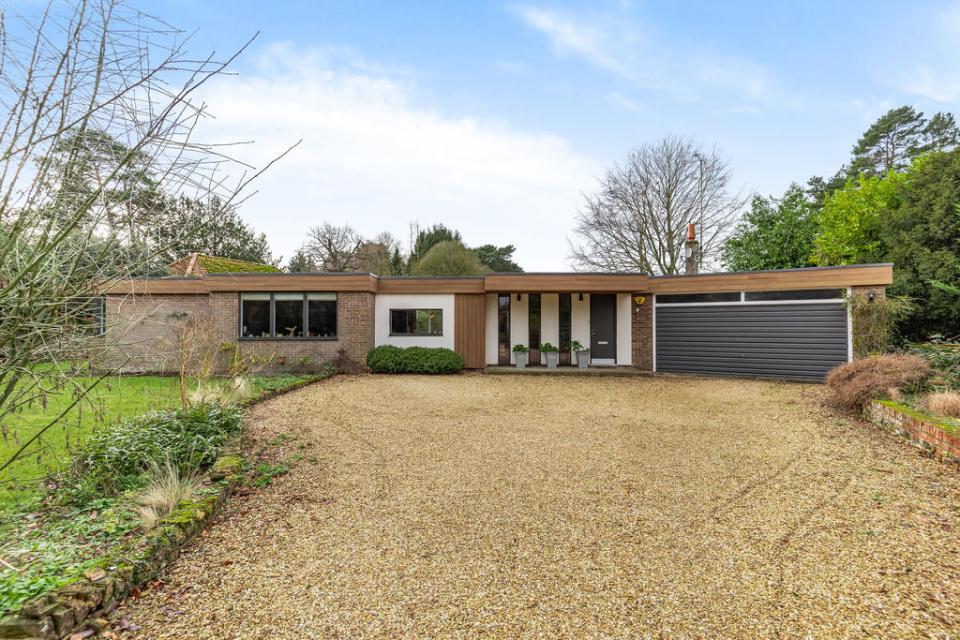 The bungalow which is being sold on the edge of the Sandringham estate