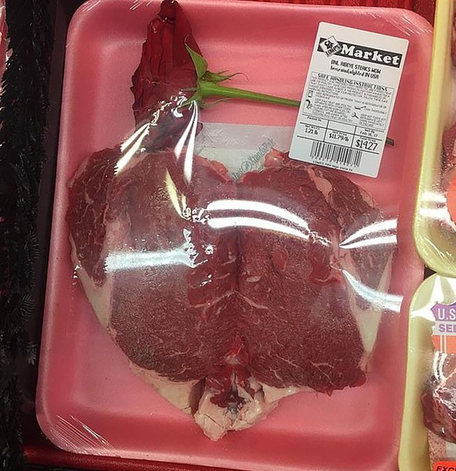 Dine-in for two with some succulent heart-shaped steaks