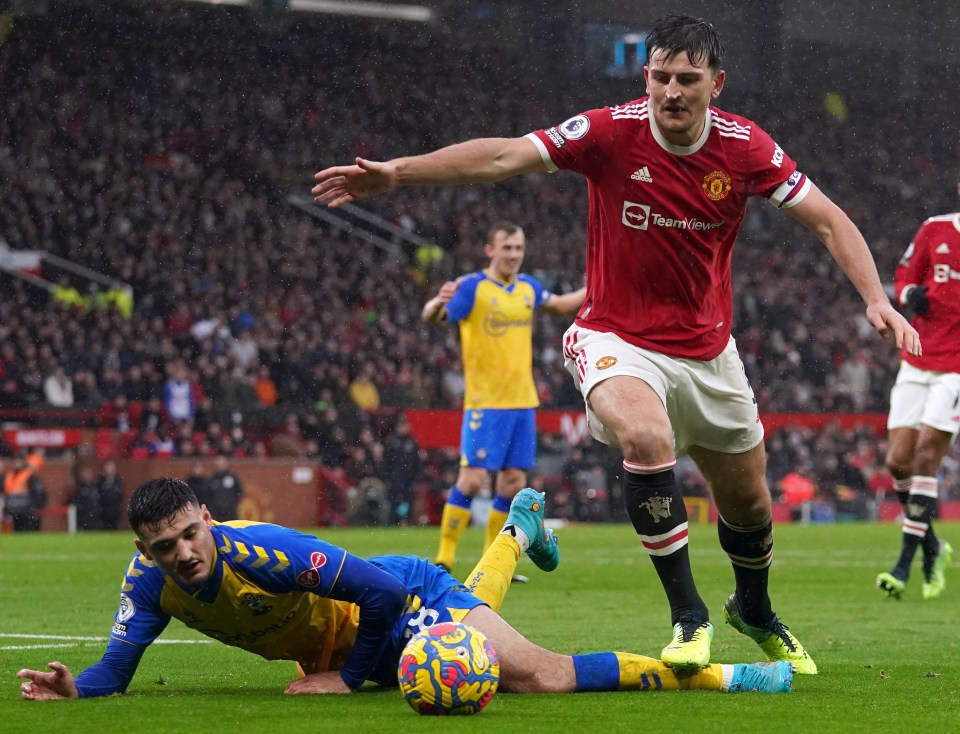 Neither referee Attwell or VAR deemed Maguire's stamp worthy of punishment