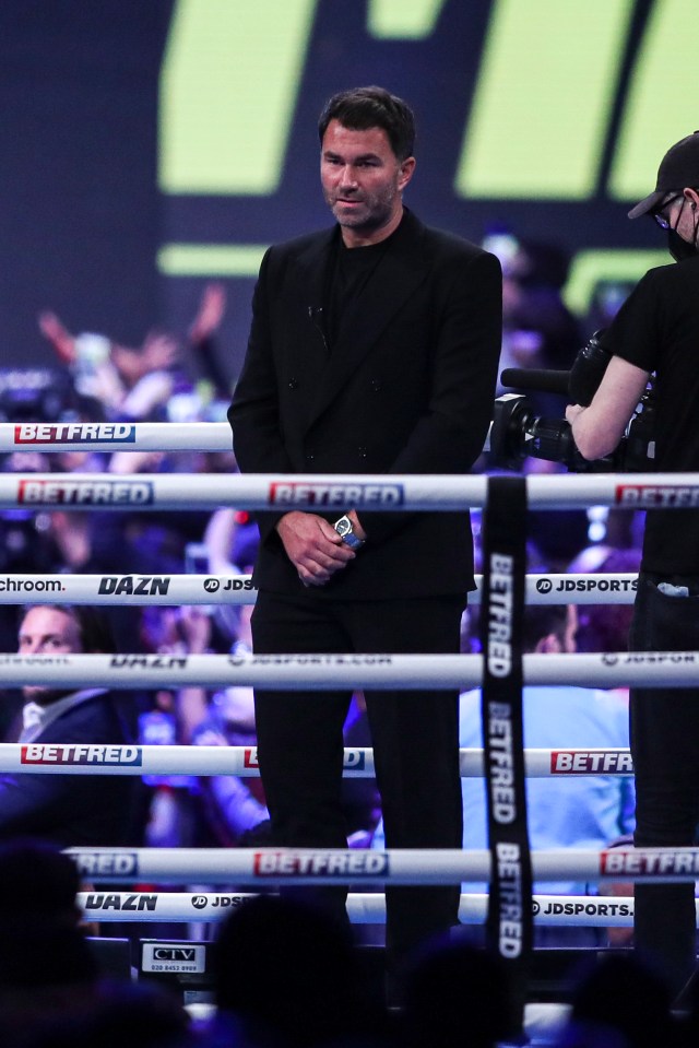 But the Matchroom Boxing chief 'probably' won't watch the fight