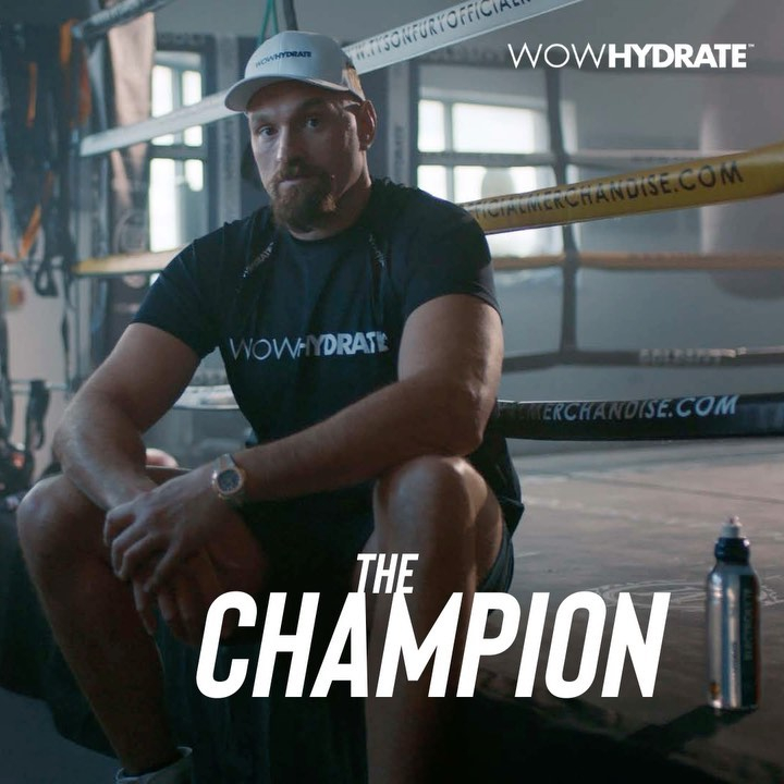 Wow Hydrate are one of the many sponsors of Fury