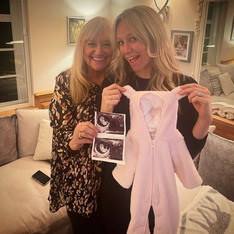 Chloe then announced the new on Instagram in a photo with her mum Judy Finnigan