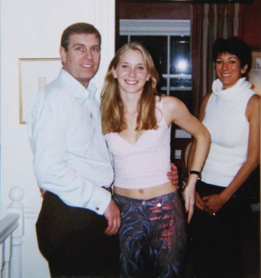 Prince Andrew in the infamous photo with Virginia and Ghislaine Maxwell