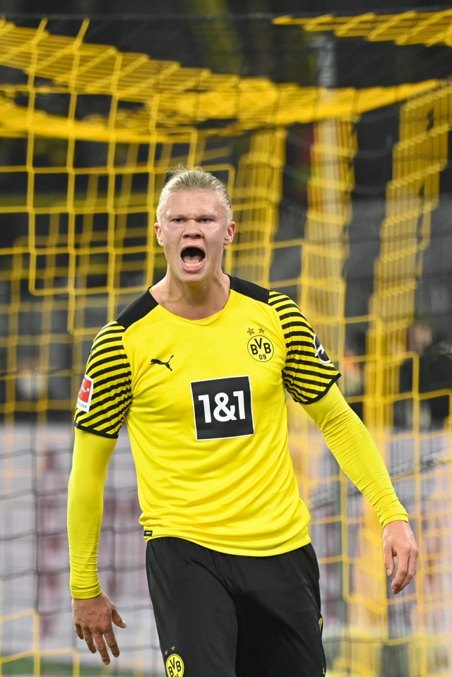 Erling Haaland will miss the return leg against Rangers tonight