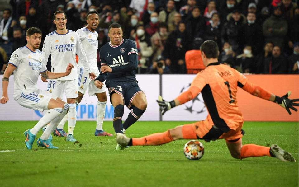 Mbappe nutmegged Courtois to seal a famous victory