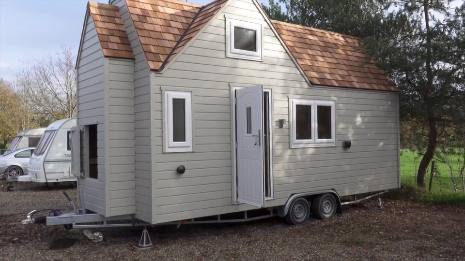 David and his partner Becky purchased a tiny home on wheels to avoid paying a mortgage