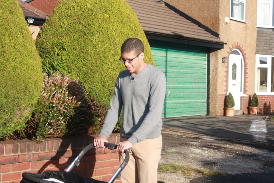 After Annabel was born, Lee had been learning to walk again around the same time she was learning to walk for the first time