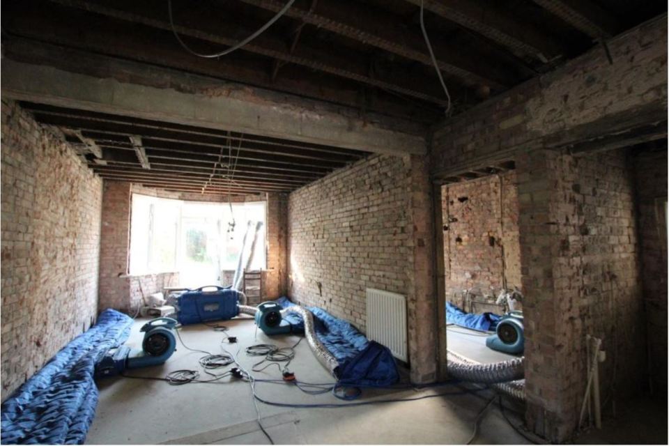 Many of the rooms have been stripped of their furnishings