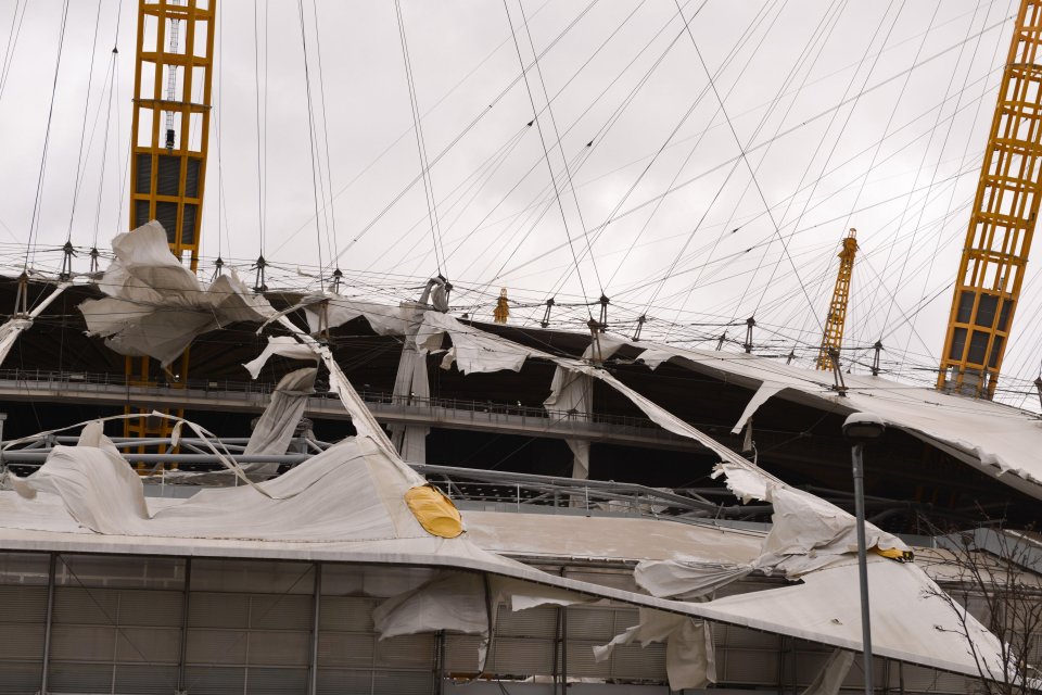 The roof of the O2 could take months to repair