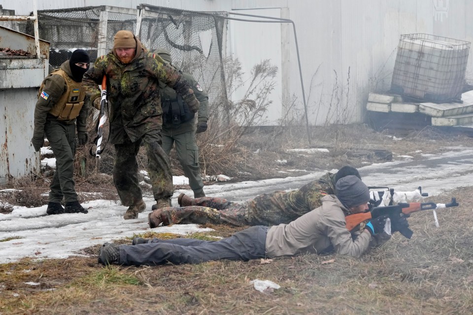 The Georgian Legion, a paramilitary unit formed to fight against the Russian forces in Ukraine in 2014, readies for battle