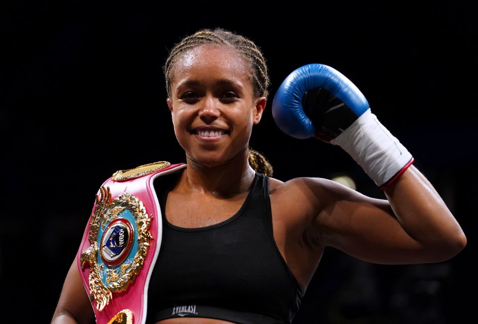 The British fighter was over the moon to get her hands on the belt