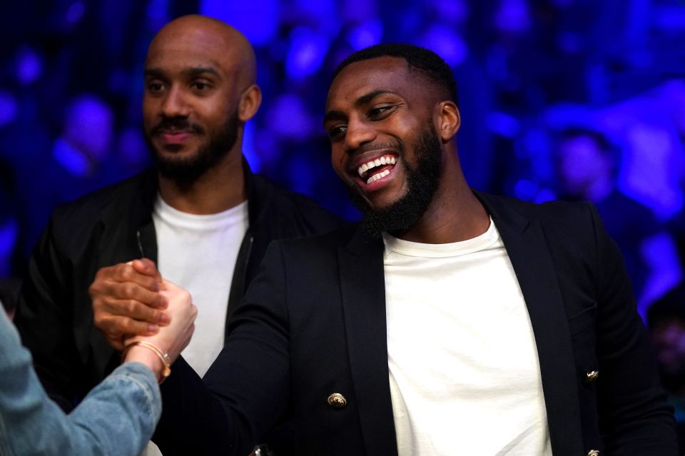 Yorkshiremen Fabian Delph and Danny Rose enjoy last night's event