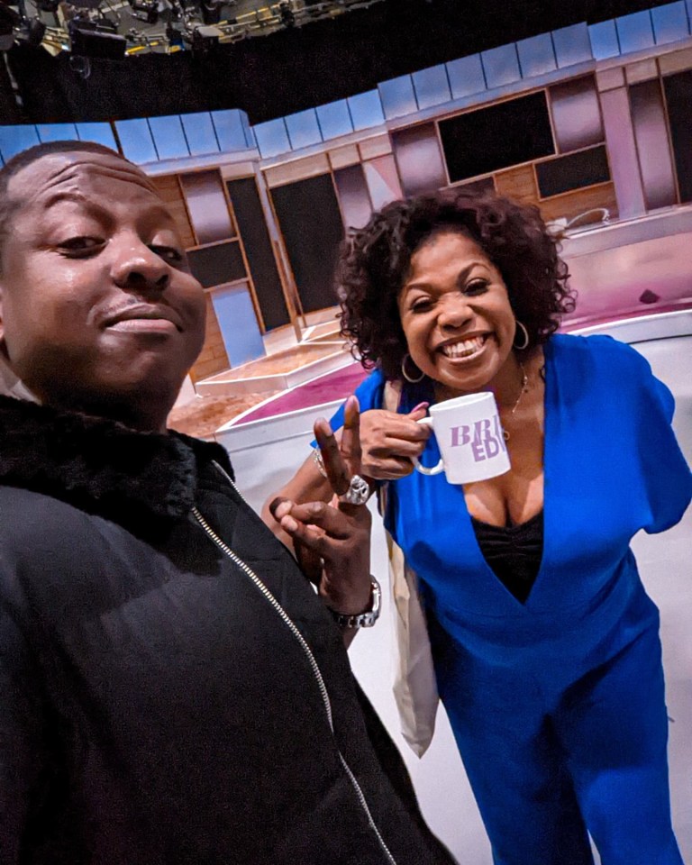 Jamal with his mum, Loose Women star Brenda