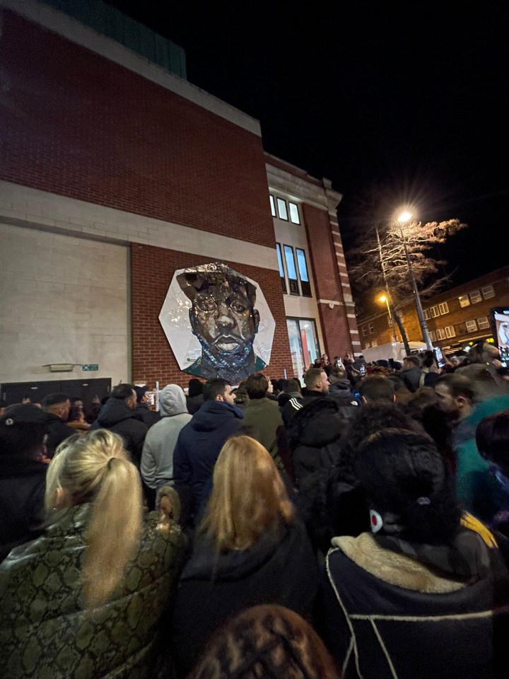 Hundreds attended a vigil for Jamal Edwards in West London today