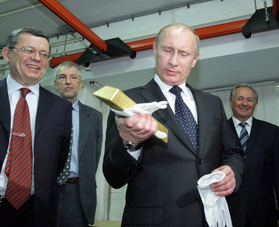 Russia has piled up a mountain of gold - now worth $130billion