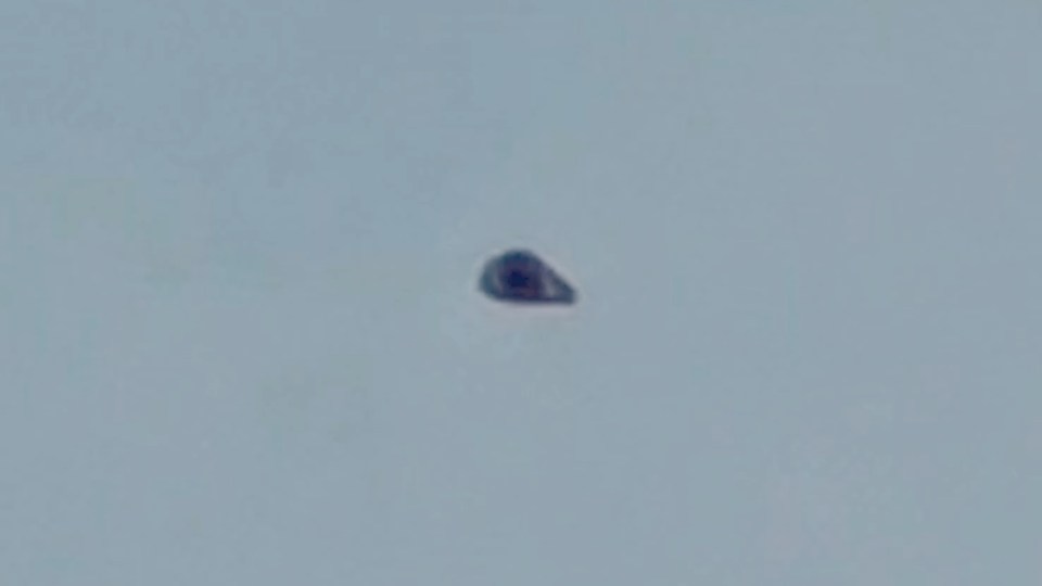 Alien enthusiast Arslan Warraich spotted the UFO lurking in the skies