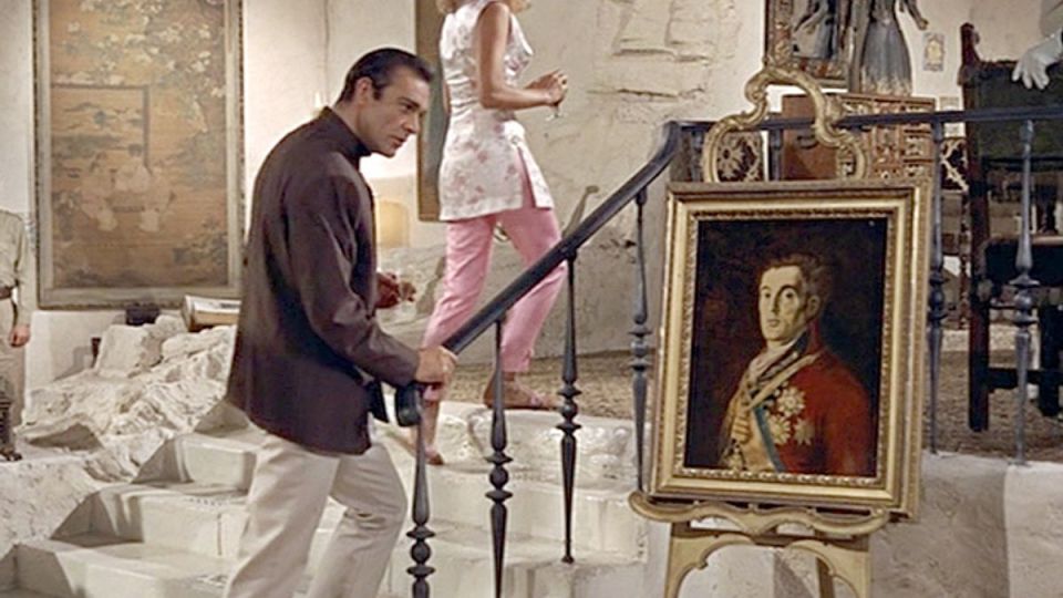 Four years after the 1961 theft, moviegoers spotted an image of the vanished painting in Dr. No’s lair