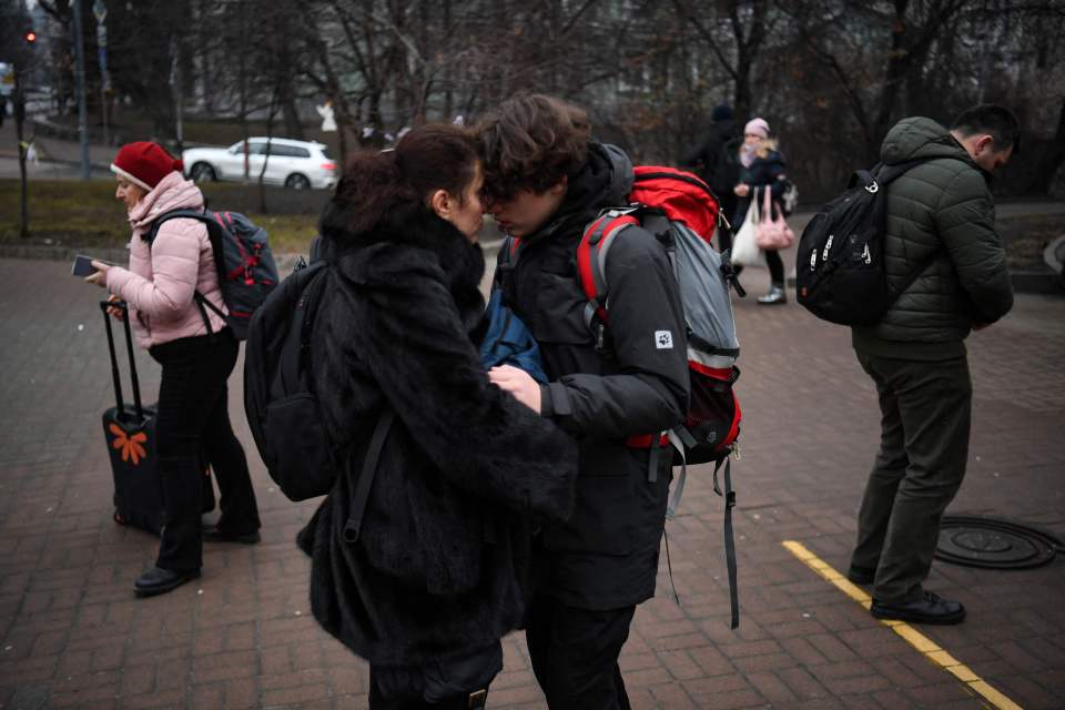 There have been emotional scenes in Kyiv