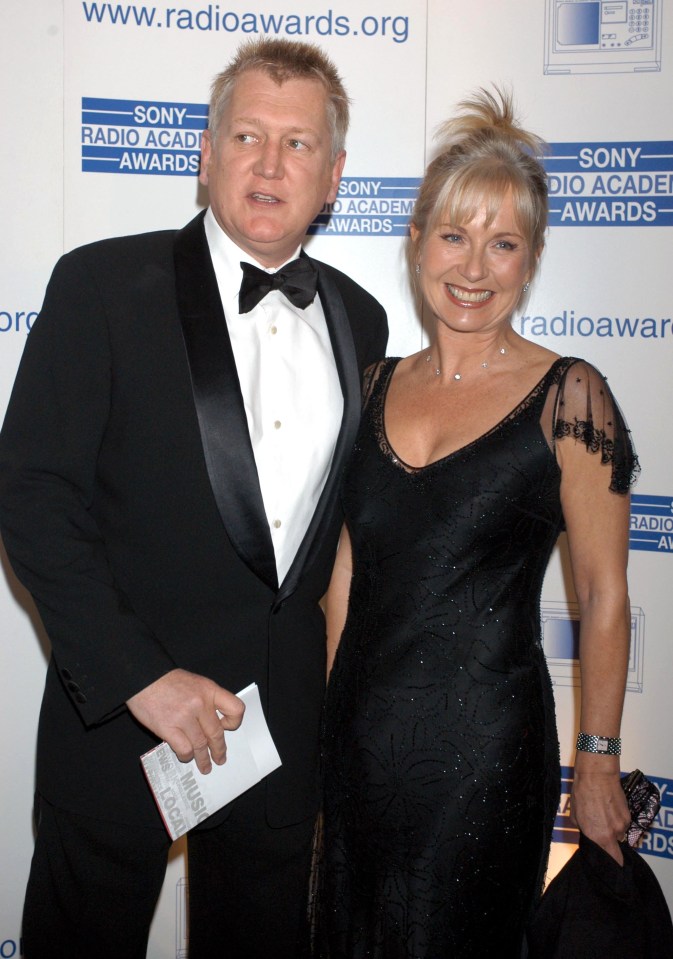 The TV star pictured with her late husband Mike Smith, who died in 2014, in 2004