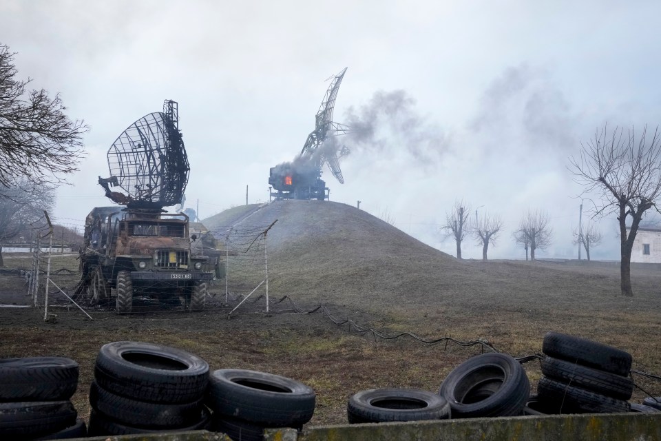 Earlier mobile radar equipment was destroyed in a Russian blitz near Mariupol