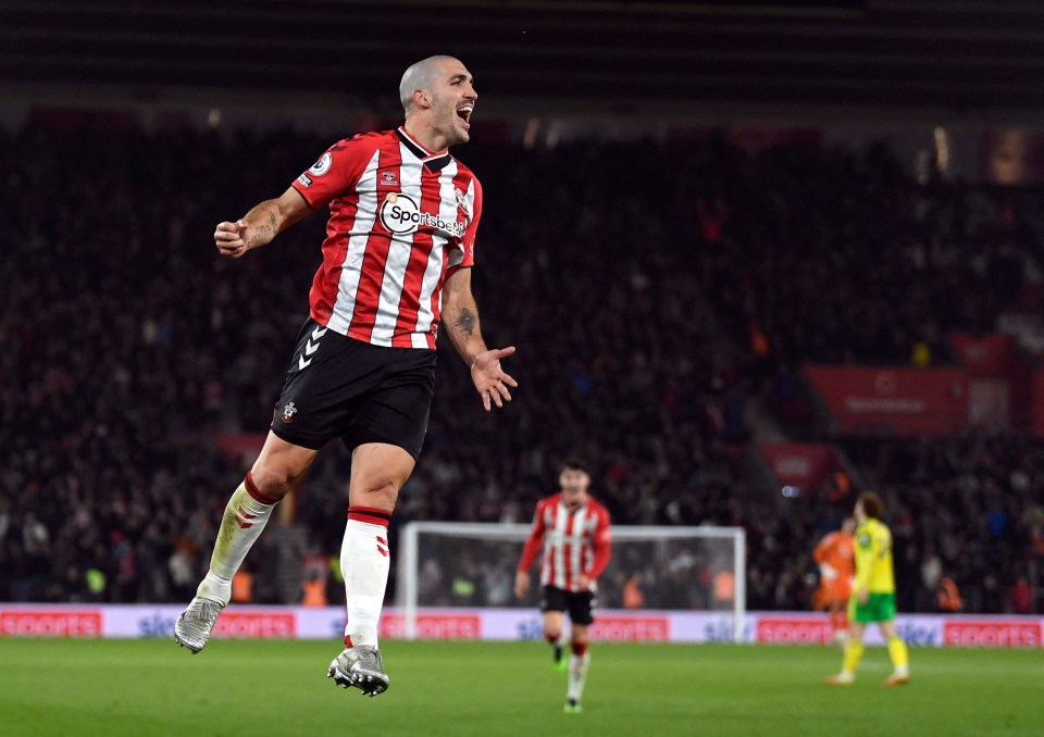 Romeu celebrates his thunderbolt which sealed three points