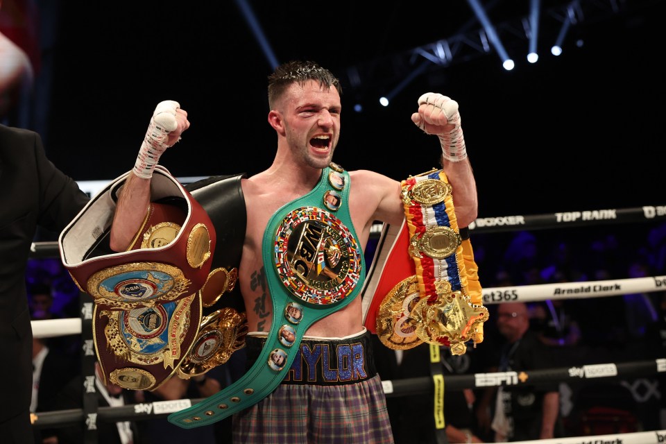 Taylor retained his four world titles in highly controversial fashion