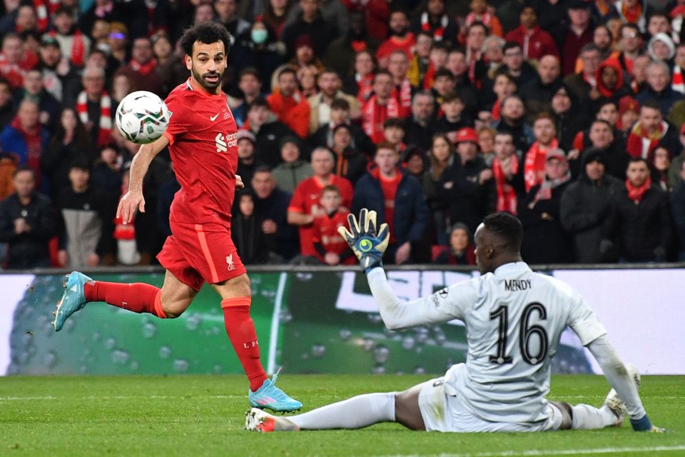 Mohamed Salah had a chip over Mendy cleared off the line by Thiago Silva in the 65th minute