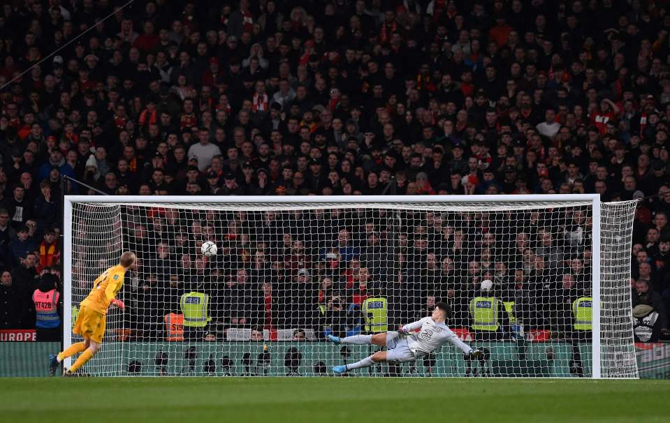 Liverpool goalkeeper Caoimhin Kelleher scored the winning penalty in the Carabao Cup shootout victory over Chelsea