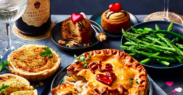 M&S has a variety of meals across starters, mains and puddings for your Valentine's day