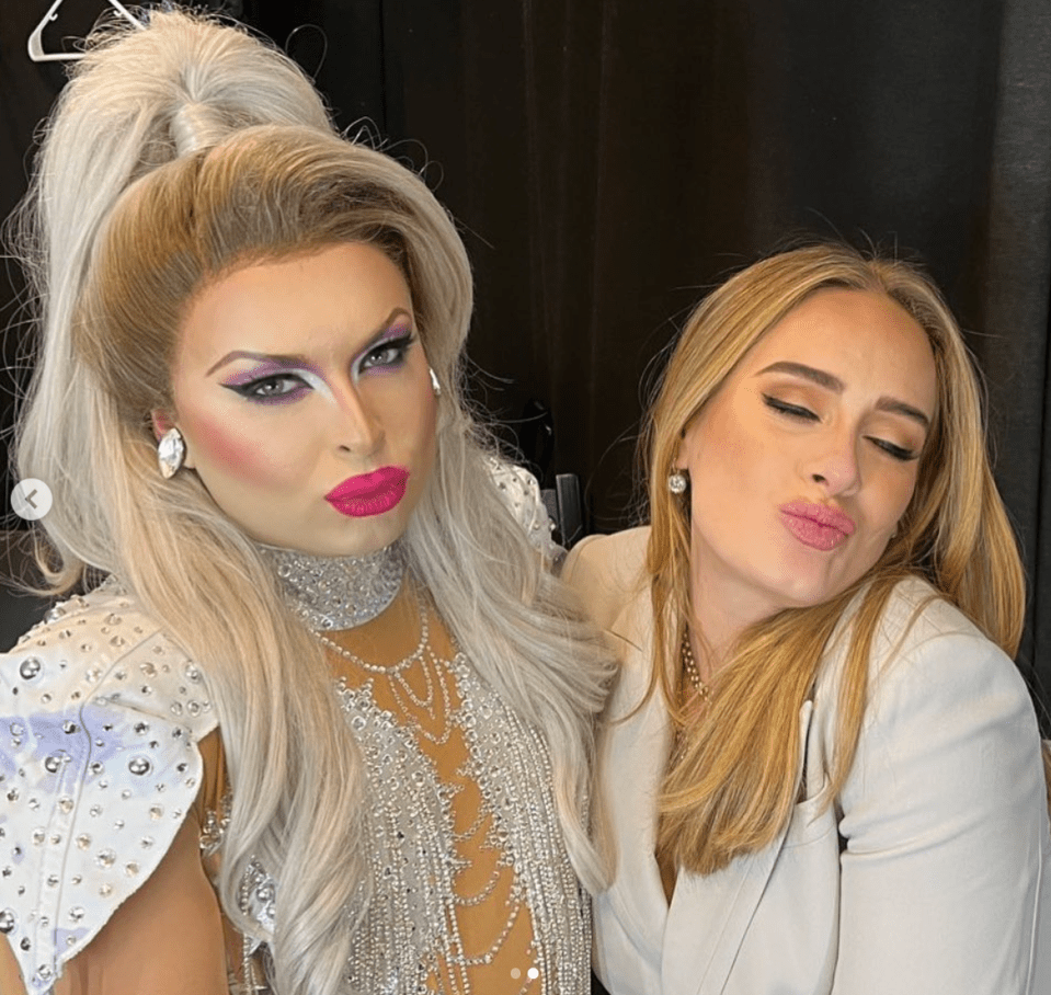 Drag Race star Cheryl got a selfie with the singer