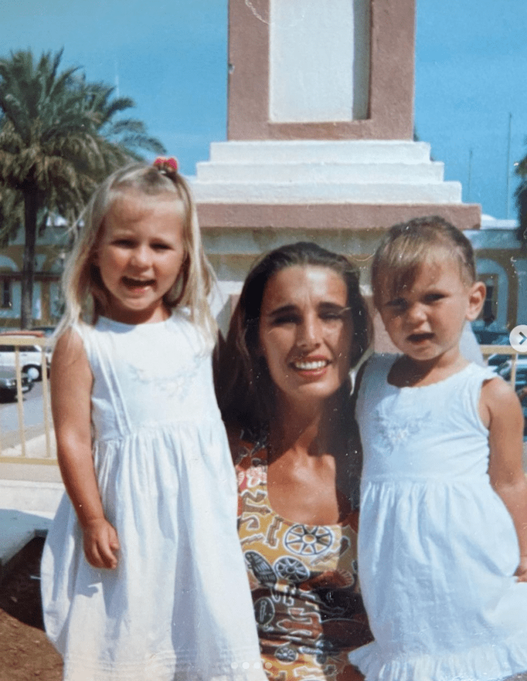 Billie shared an amazing throwback photo of her mum with them