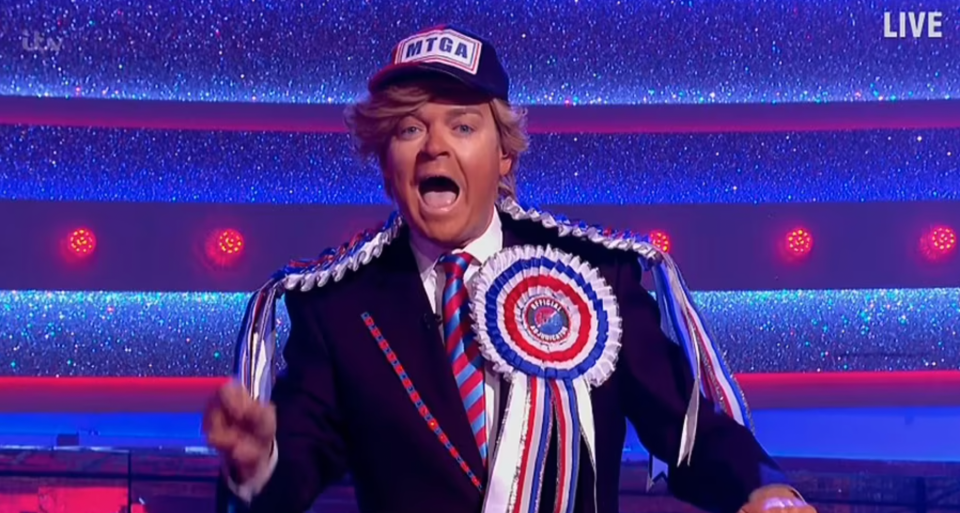 Stephen Mulhern looked unrecognisable as he appeared as Donald Trump on Saturday Night Takeaway