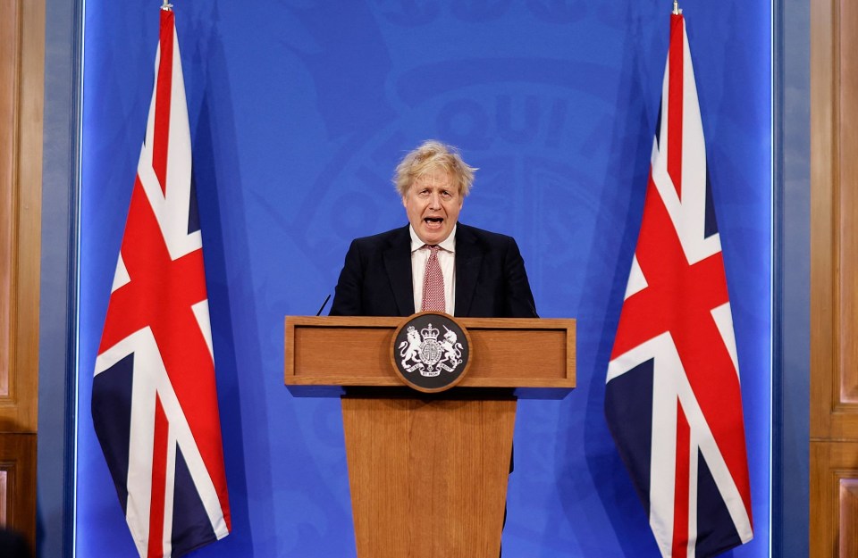 Boris Johnson brought the curtain down on Covid curbs today