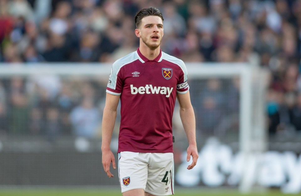 West Ham midfielder Declan Rice is understood to be a key summer target for Manchester United