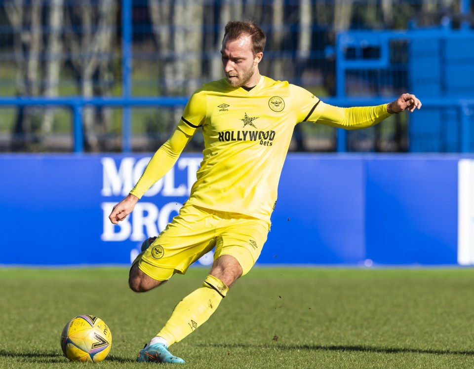 Christian Eriksen grabbed two assists as he starred in a behind-closed-doors friendly for Brentford against Rangers